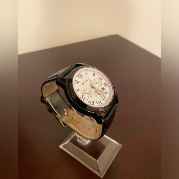 Brand new White face Roman Dials mens Curren fashion watch - Picture 4 of 5